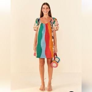 NWOT Farm Rio Super Fun Daisy Mini Dress
